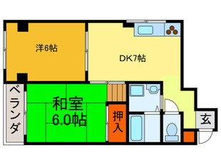 ケインズ深江橋の物件間取画像